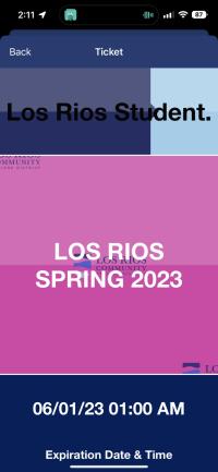 Zip Pass Los Rios Community College Bus Pass image